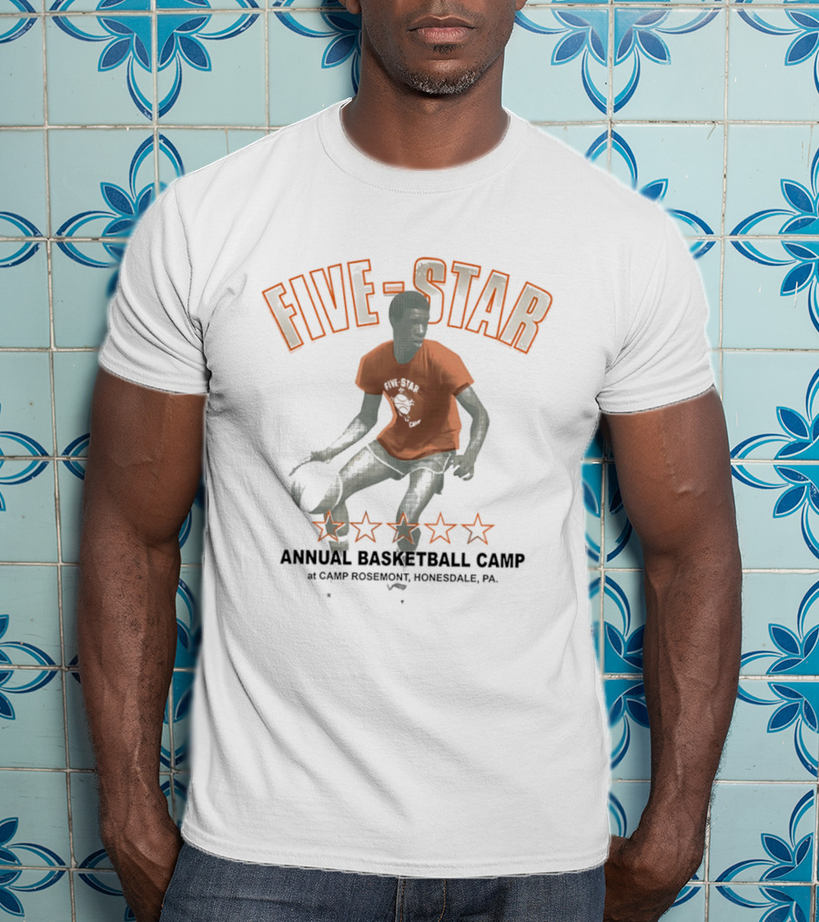 FIVE STAR Annual Basketball Camp At Camp Rosemont Honesdale PA T-Shirt