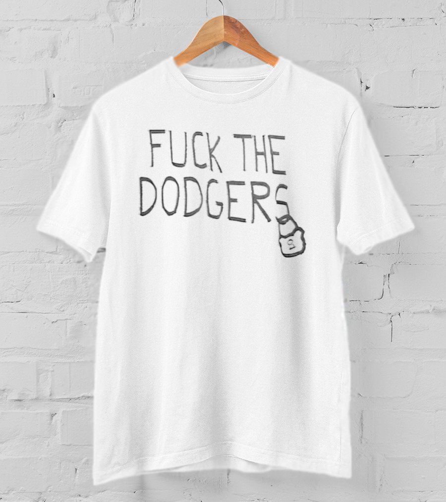 Fuck The Dodgers Cubs Vs Dodgers Baseball Match T-Shirt