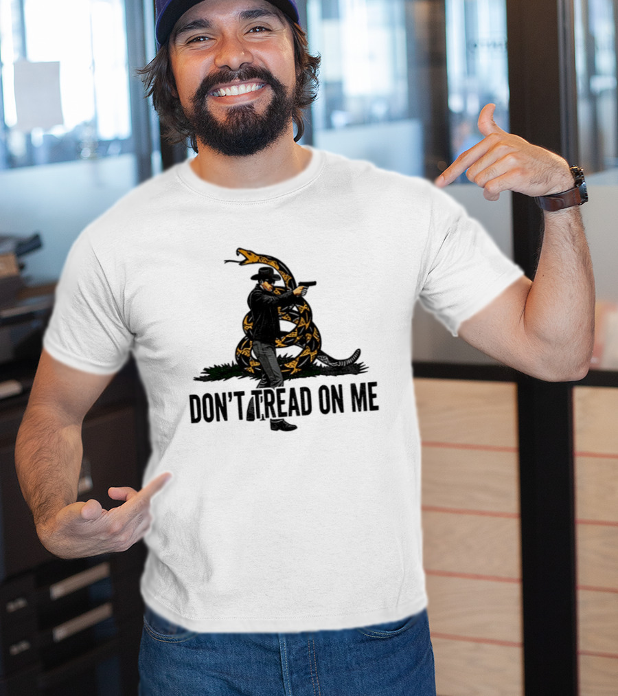 Jordan Salinas Don't Tread On Me Cowboy Snake Stand America T-Shirt