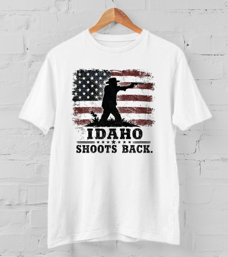 Idaho Shoots Back American Hero Flag T-Shirt