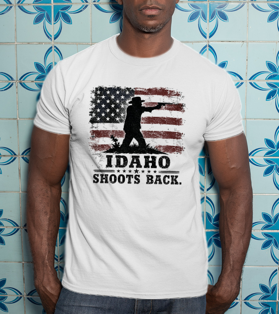 Idaho Shoots Back American Hero Flag T-Shirt