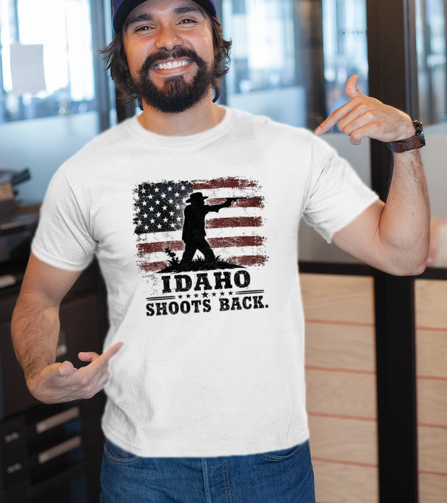 Idaho Shoots Back American Hero Flag T-Shirt