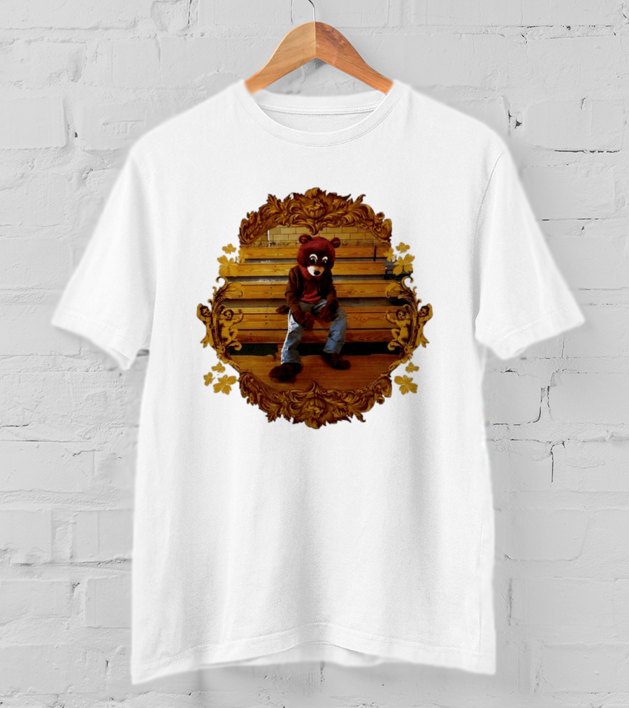 Kanye West The College Dropout Bear Seated In Ornate Frame T-Shirt