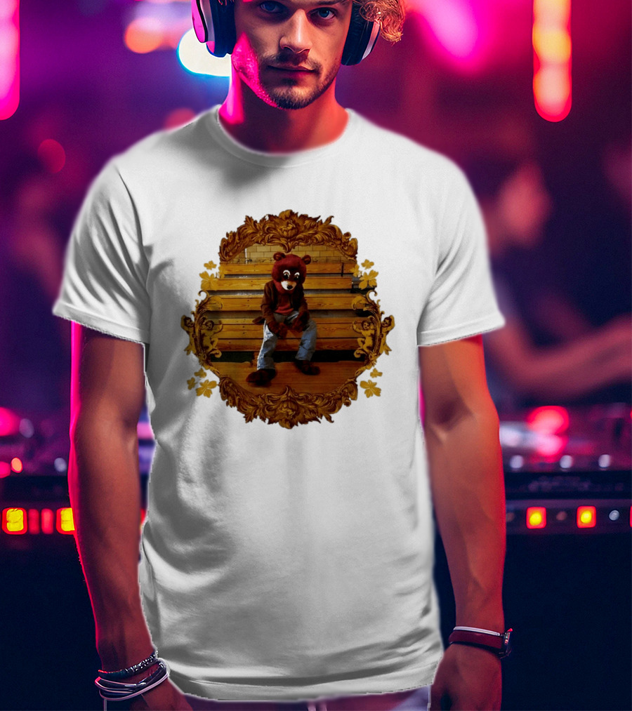 Kanye West The College Dropout Bear Seated In Ornate Frame T-Shirt