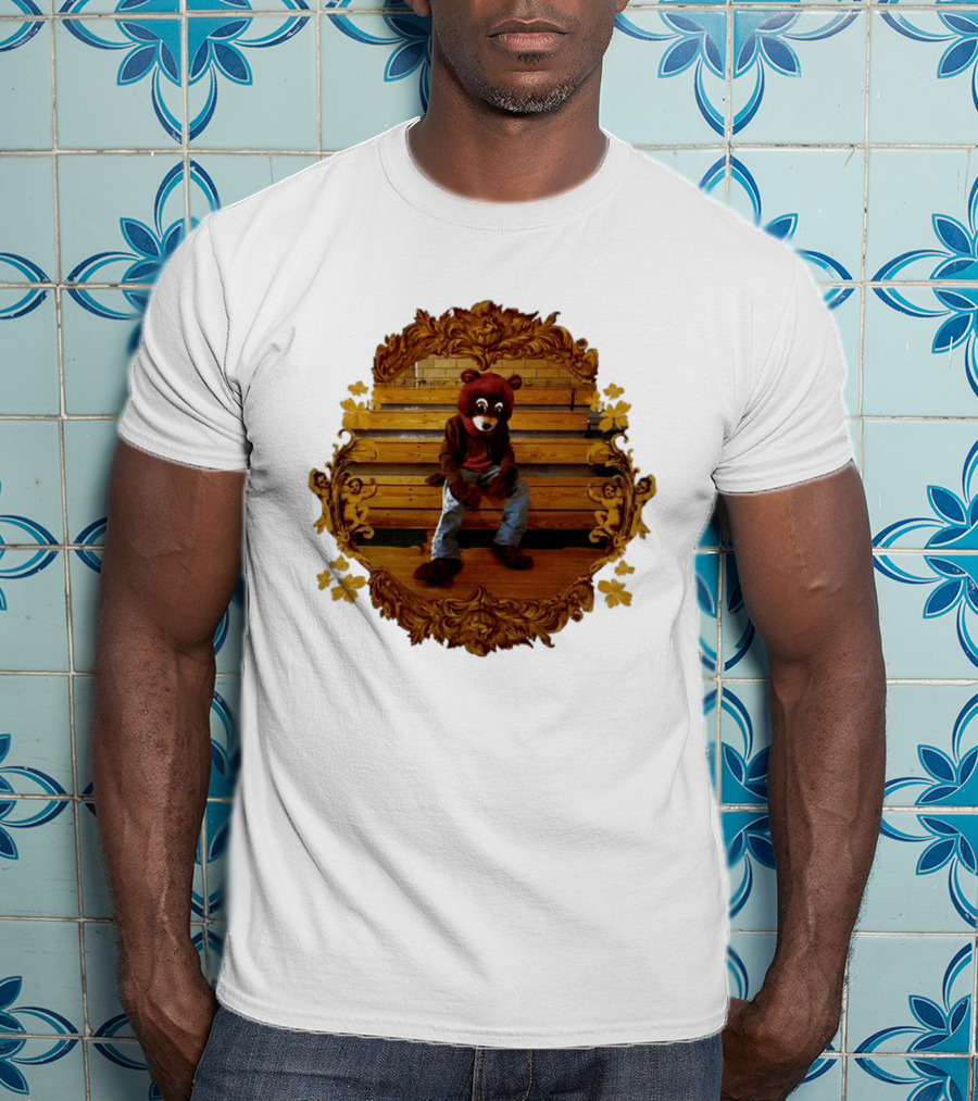 Kanye West The College Dropout Bear Seated In Ornate Frame T-Shirt