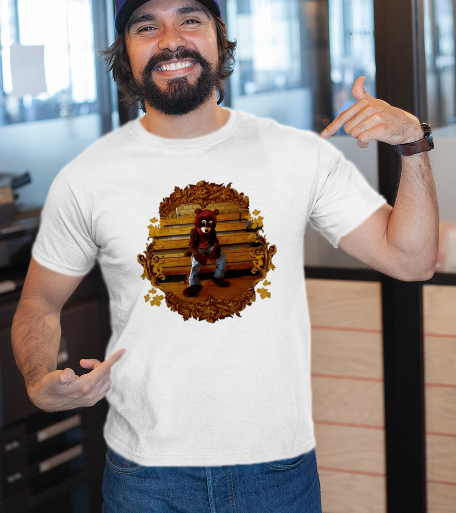 Kanye West The College Dropout Bear Seated In Ornate Frame T-Shirt