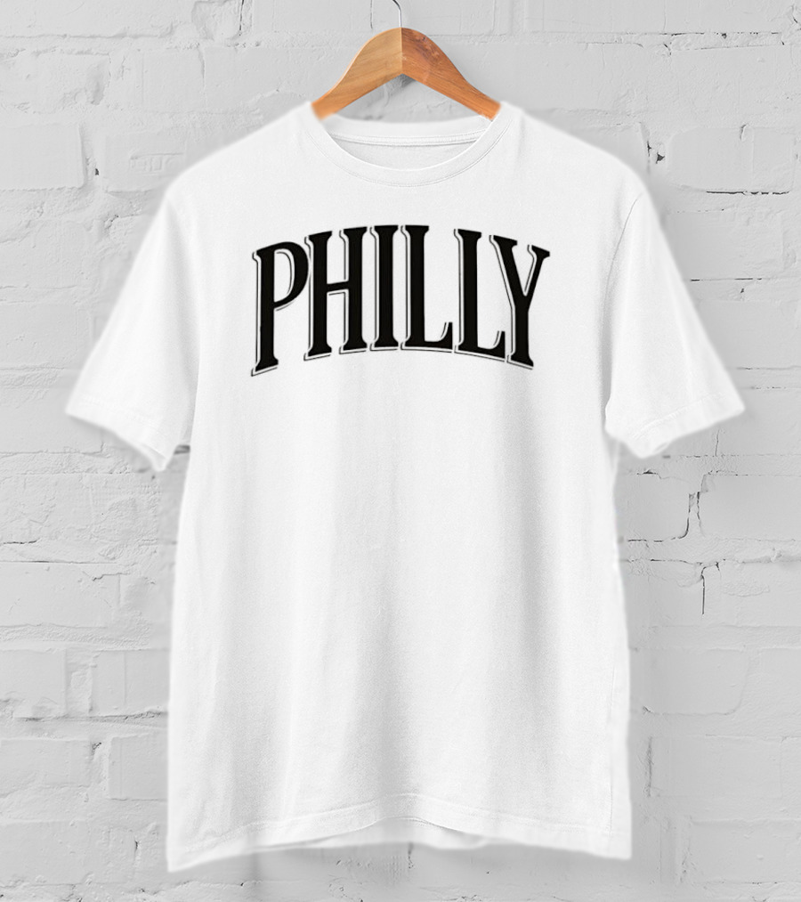 Philly City Pride Vintage Arched Lettering T-Shirt