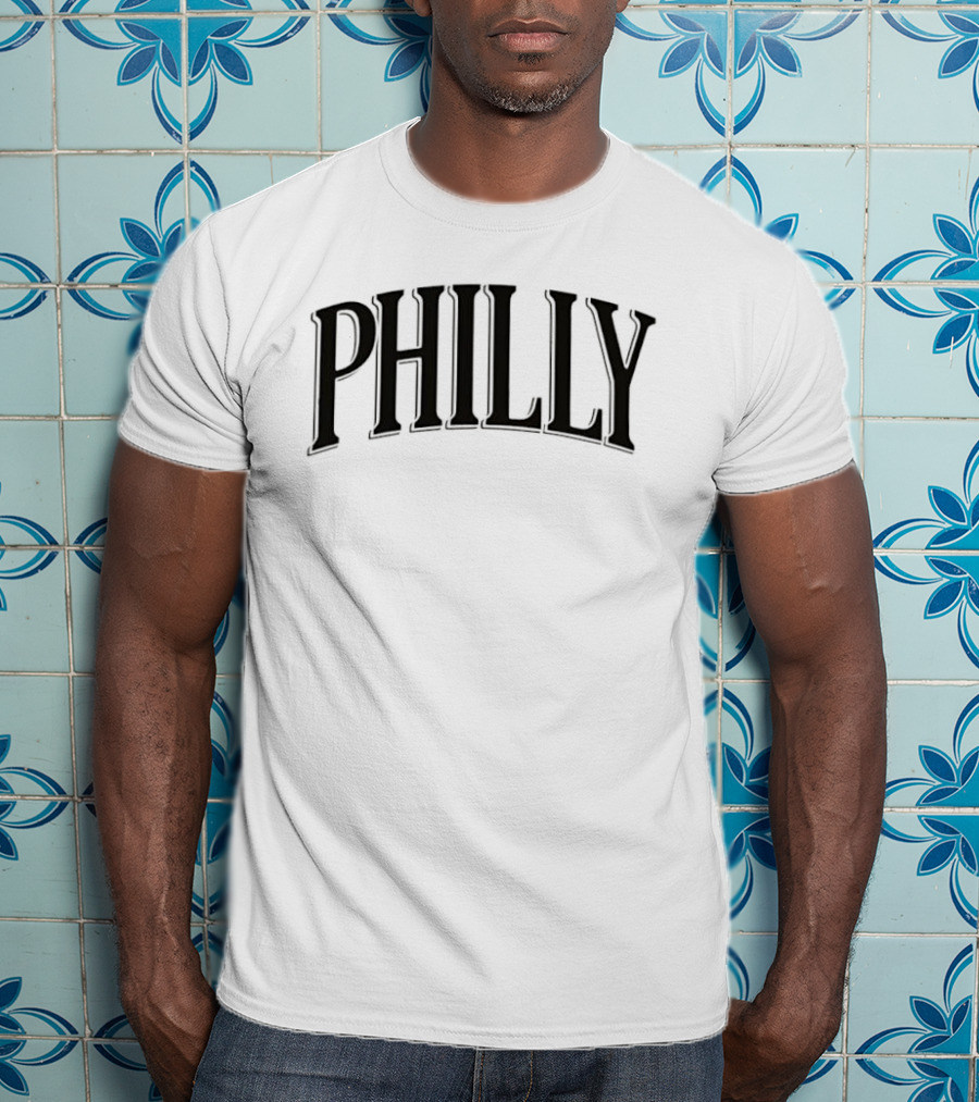 Philly City Pride Vintage Arched Lettering T-Shirt