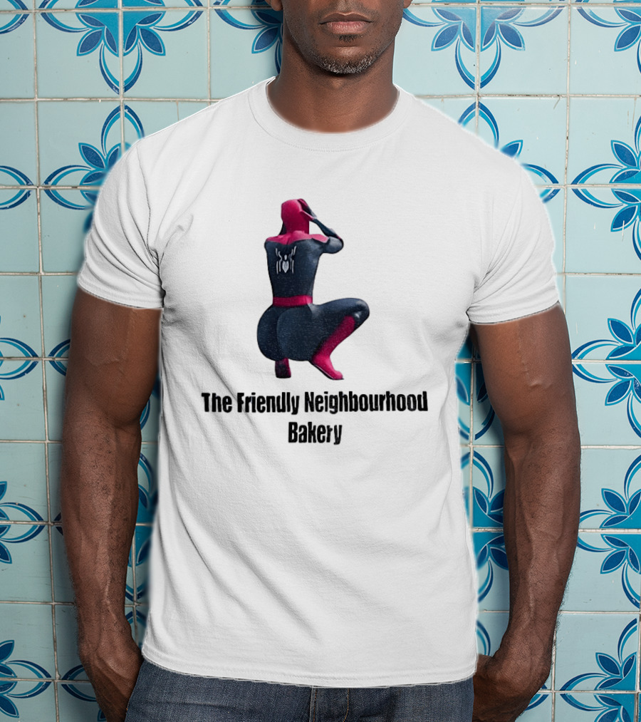 Sexy Spider Man The Friendly Neighbourhood Bakery Pose T-Shirt