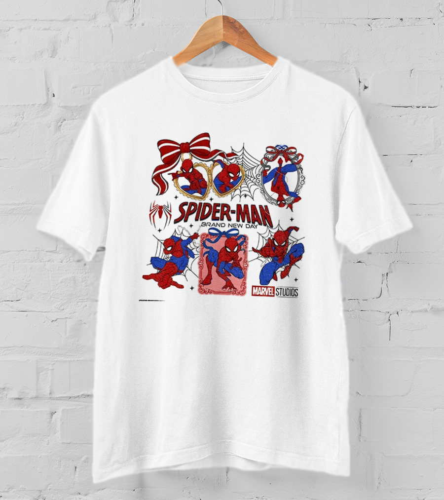 Spider Man Brand New Day Marvel Studios Masked Web Hero Coquette Superhero T-Shirt