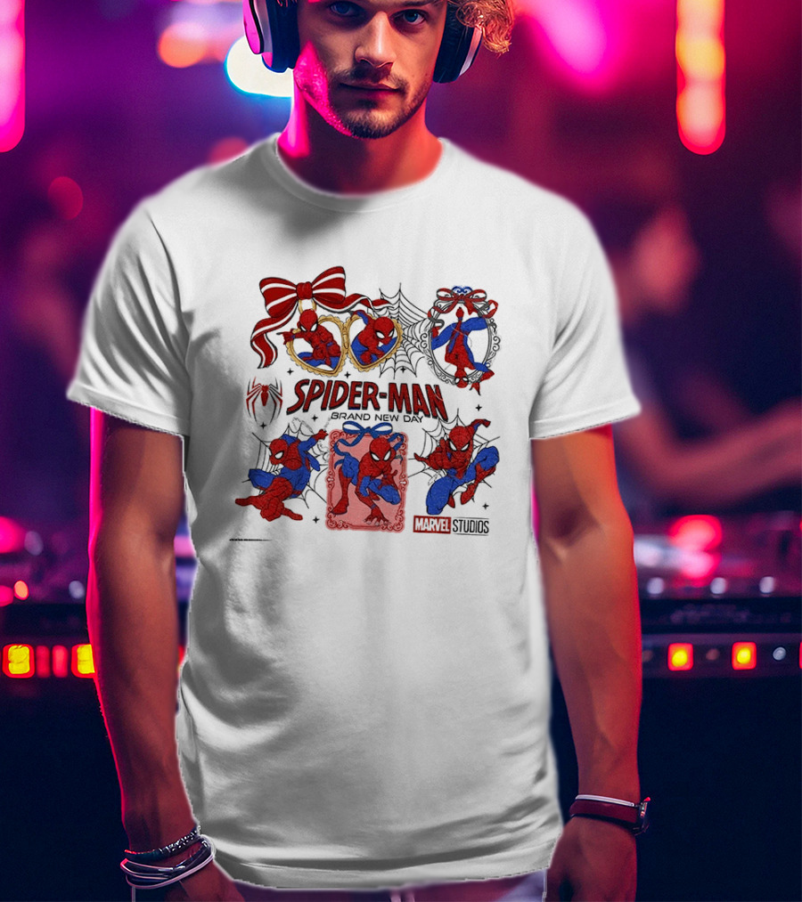Spider Man Brand New Day Marvel Studios Masked Web Hero Coquette Superhero T-Shirt