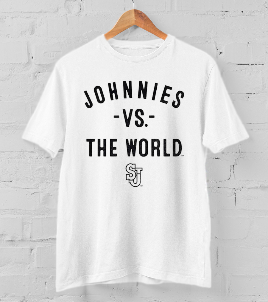 Johnnies Vs. The World SJ St. John's Red Storm Football 2026 T-Shirt