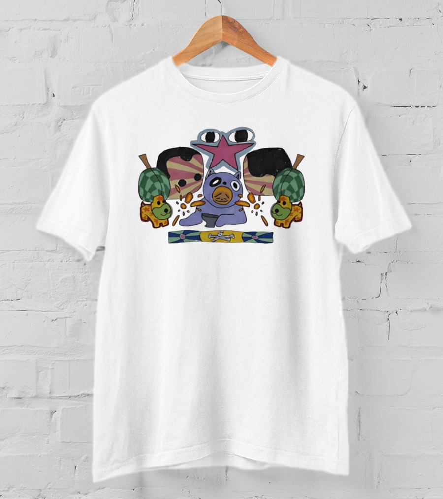 Purple Creature And Star With Puppets And Skulls T-Shirt