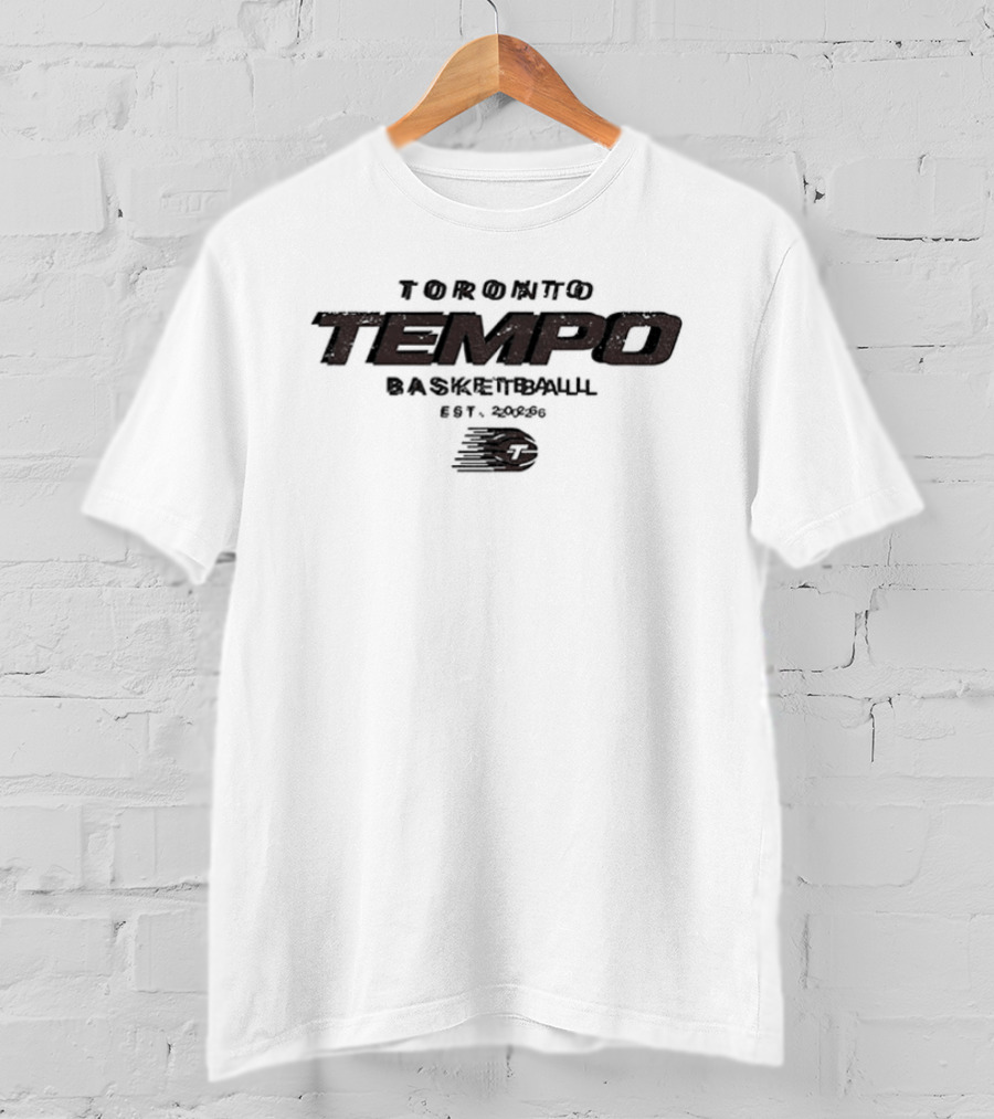 Toronto Tempo Basketball EST 2026 Bold Lettering And Sports T-Shirt