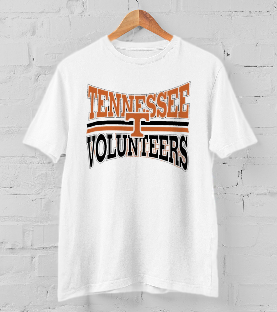 Tennessee Volunteers NCAA Orange Black Arched Block Lettering T-Shirt