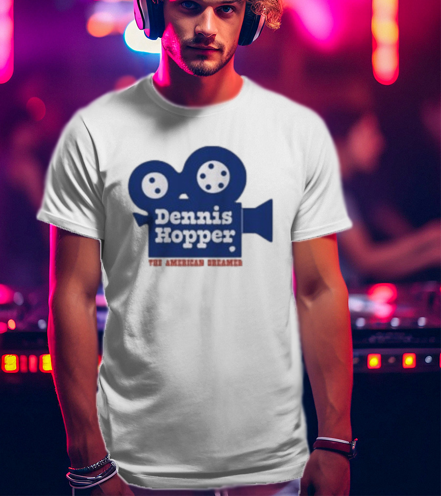 Dennis Hopper The American Dreamer Movie Camera T-Shirt