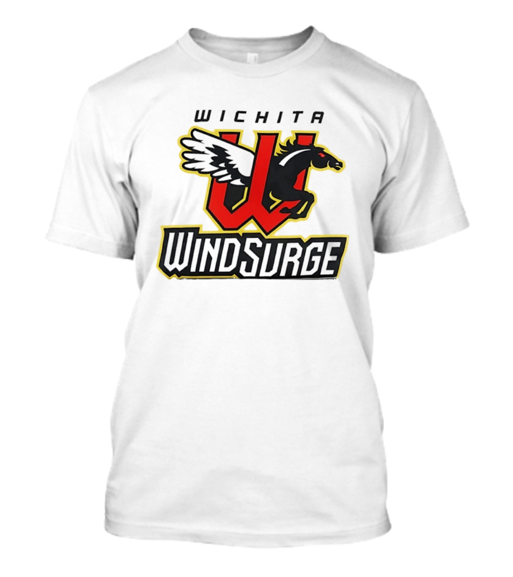 Wichita Wind Surge Black Pegasus Red W T-Shirt