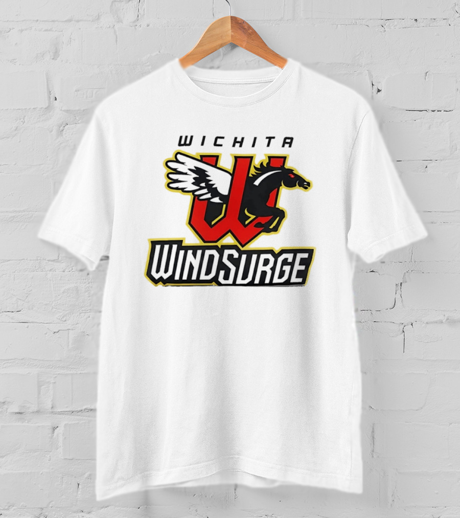 Wichita Wind Surge Black Pegasus Red W T-Shirt