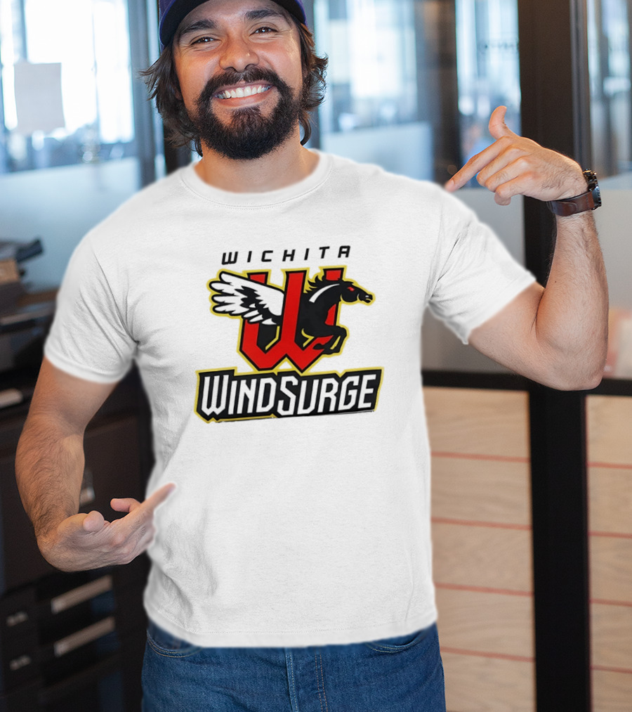 Wichita Wind Surge Black Pegasus Red W T-Shirt