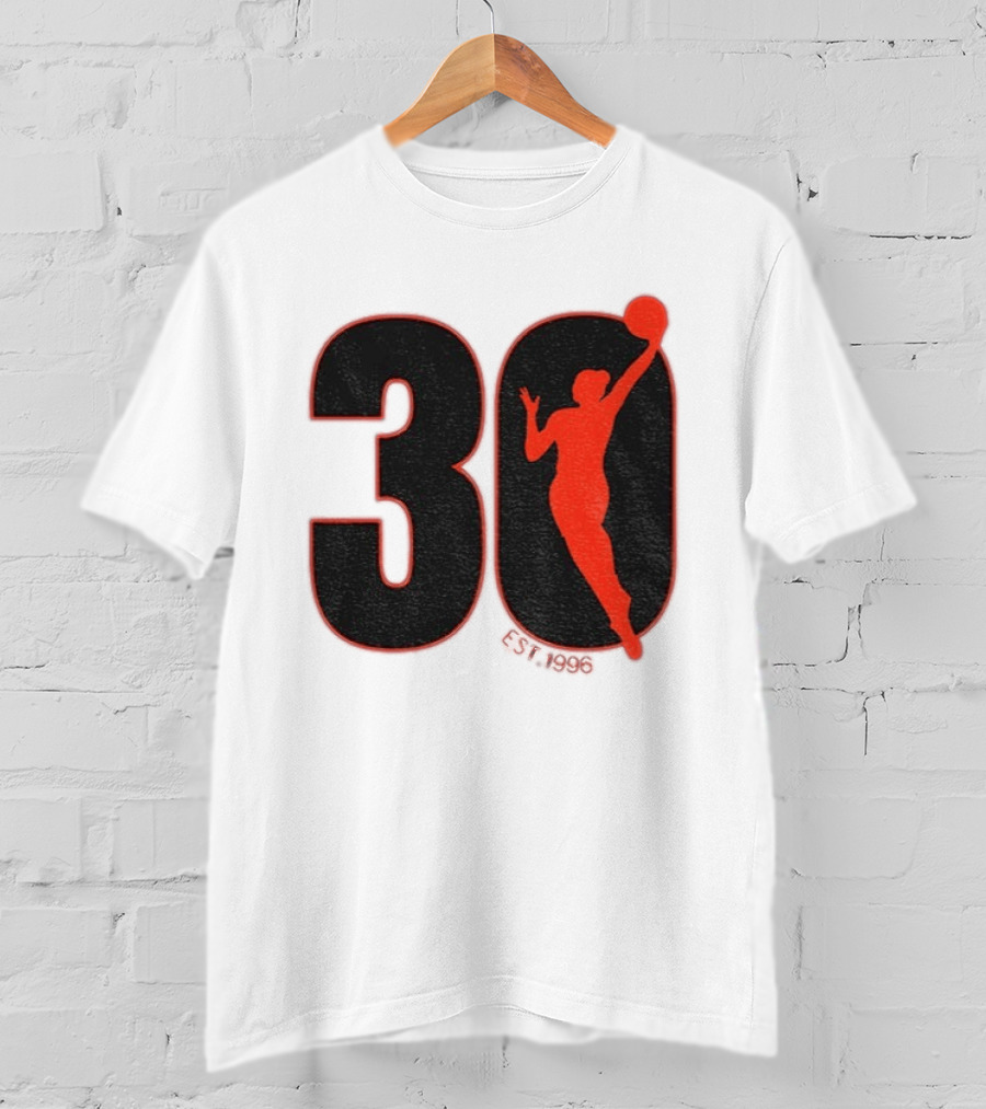 WNBA 30th Anniversary 1996 Basketball Player T-Shirt