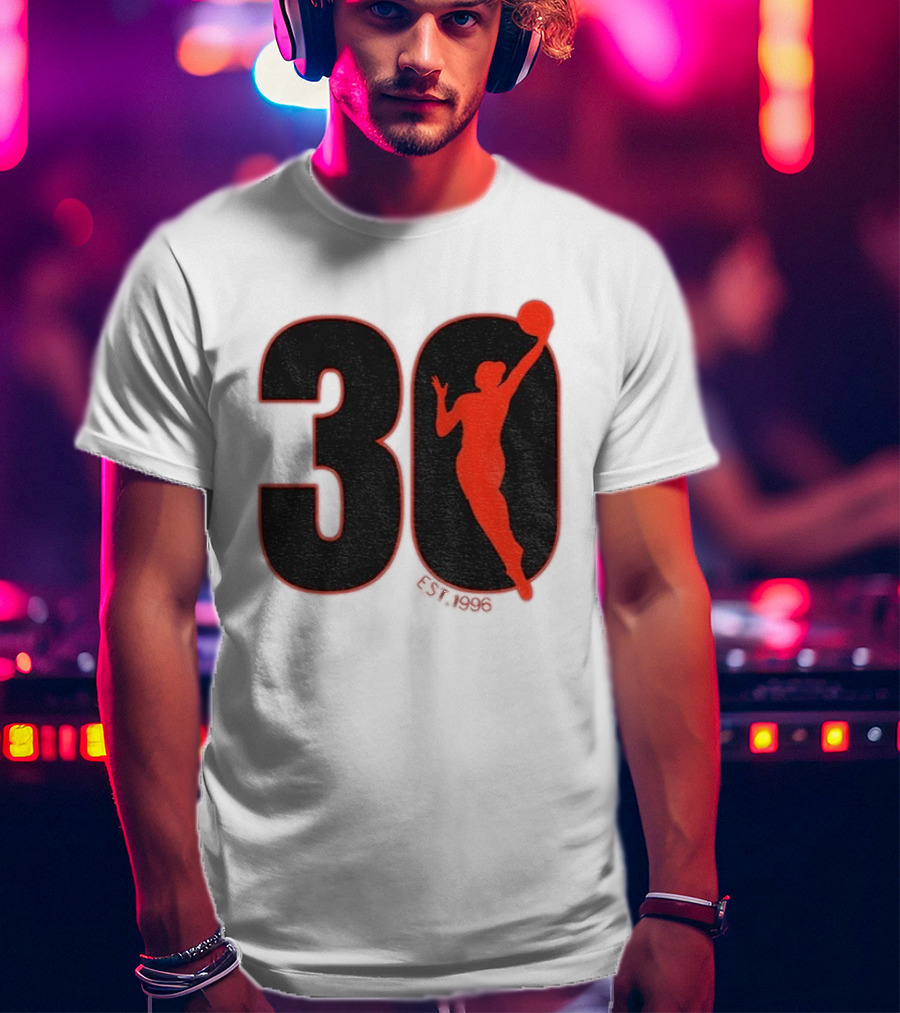 WNBA 30th Anniversary 1996 Basketball Player T-Shirt