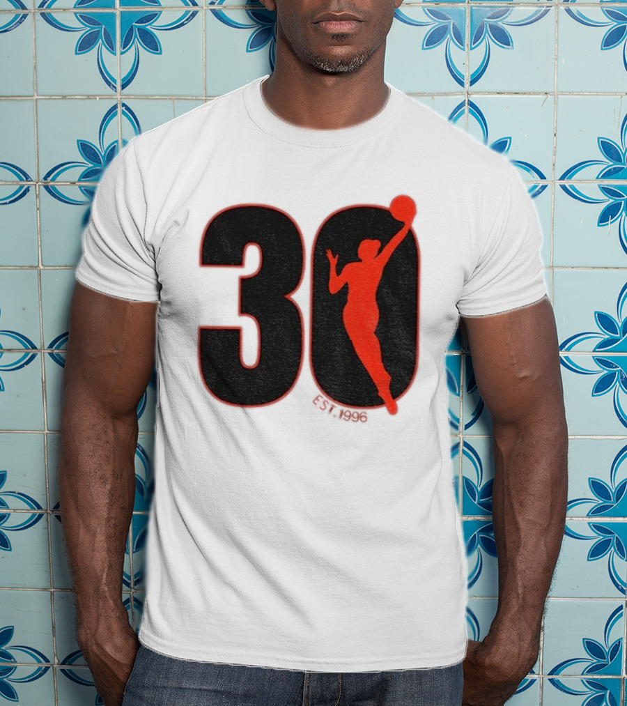 WNBA 30th Anniversary 1996 Basketball Player T-Shirt