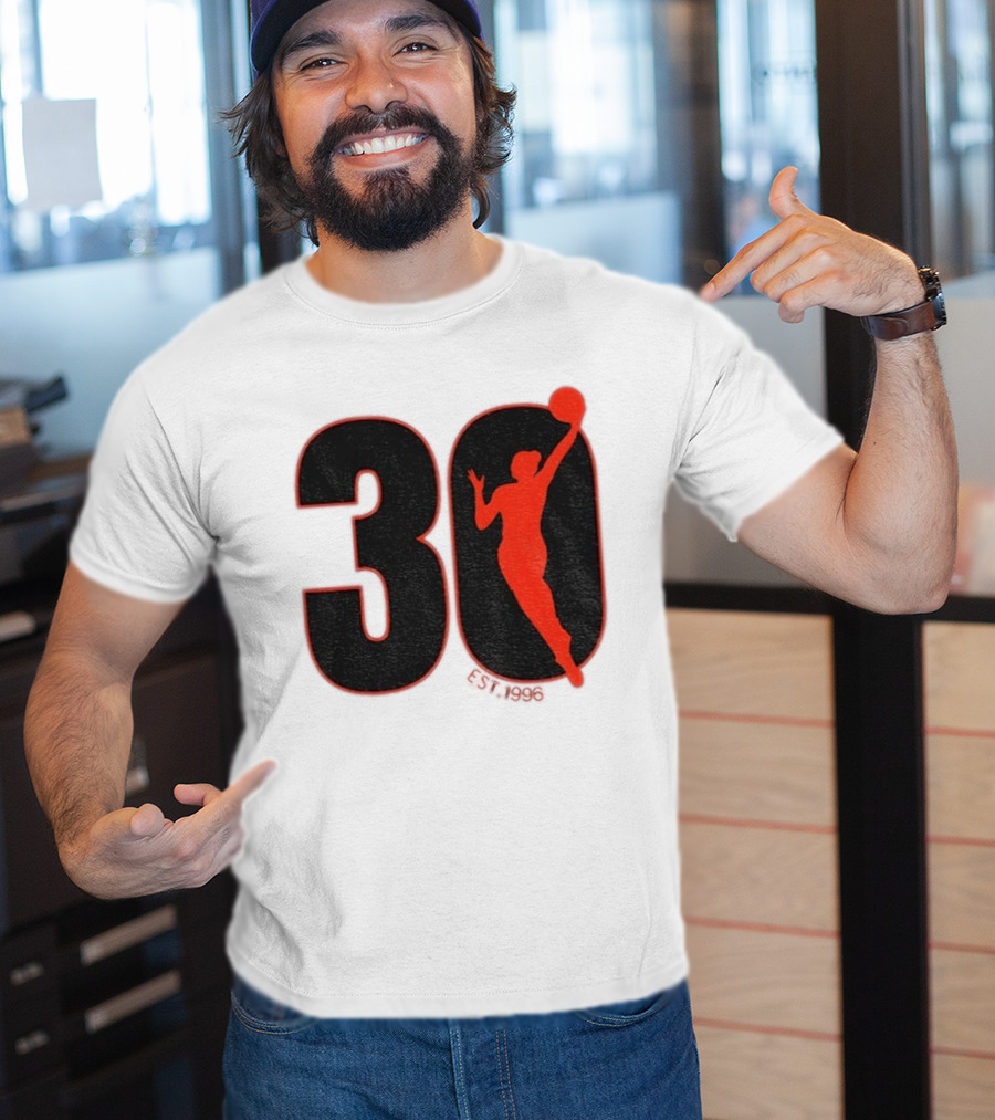 WNBA 30th Anniversary 1996 Basketball Player T-Shirt