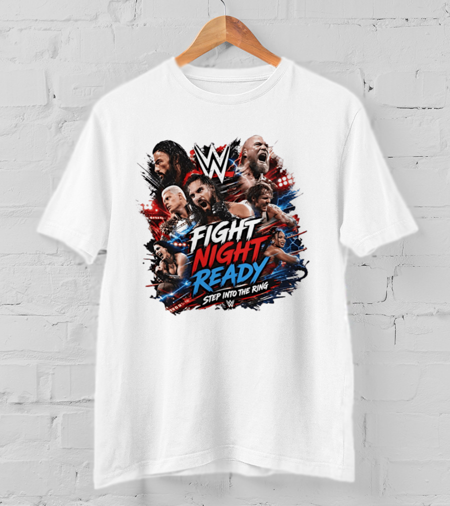 WWE Fight Night Ready Step Into The Ring SummerSlam Superstars T-Shirt