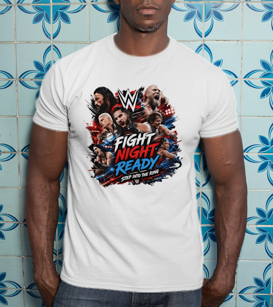 WWE Fight Night Ready Step Into The Ring SummerSlam Superstars T-Shirt