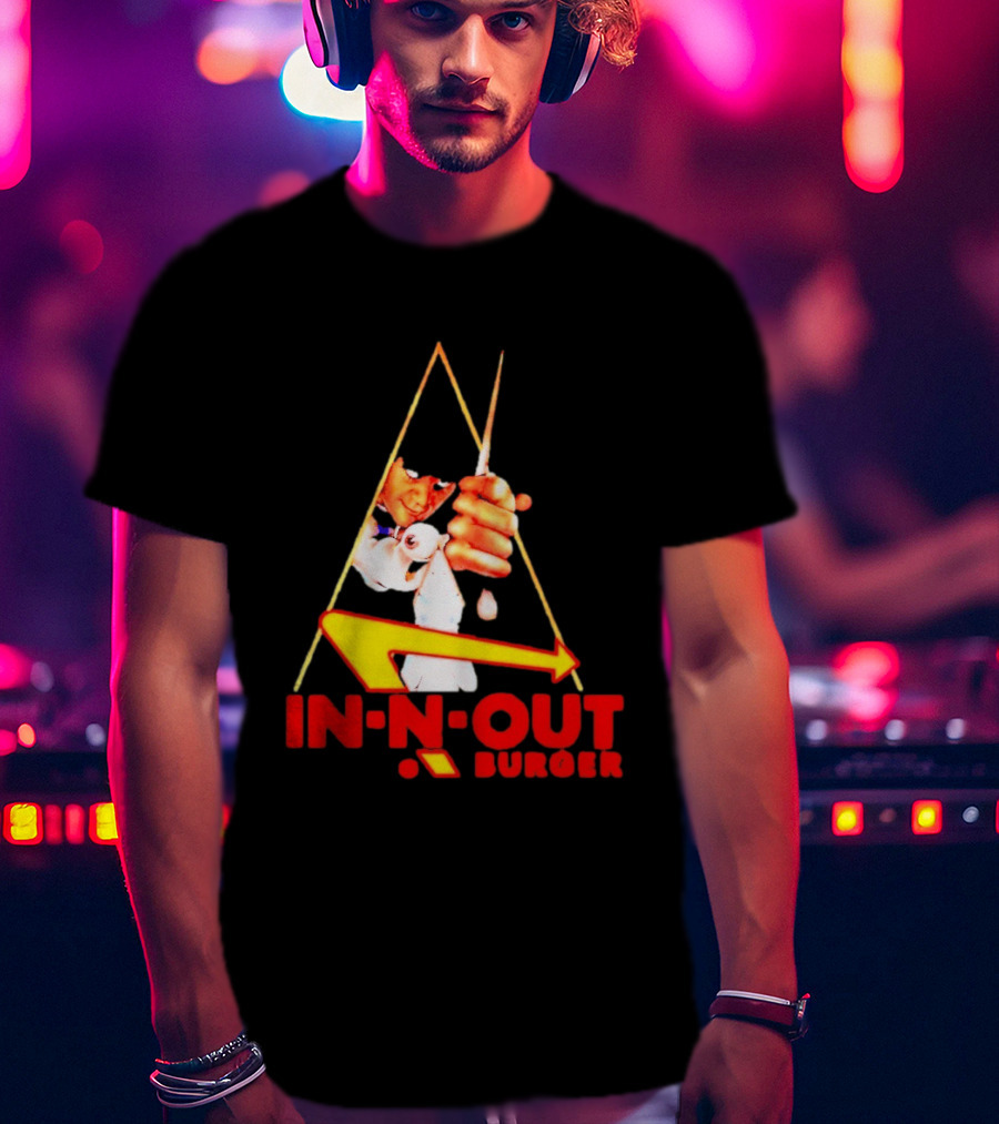 A Work Orange In N Out Burger Logo Mashup T-Shirt