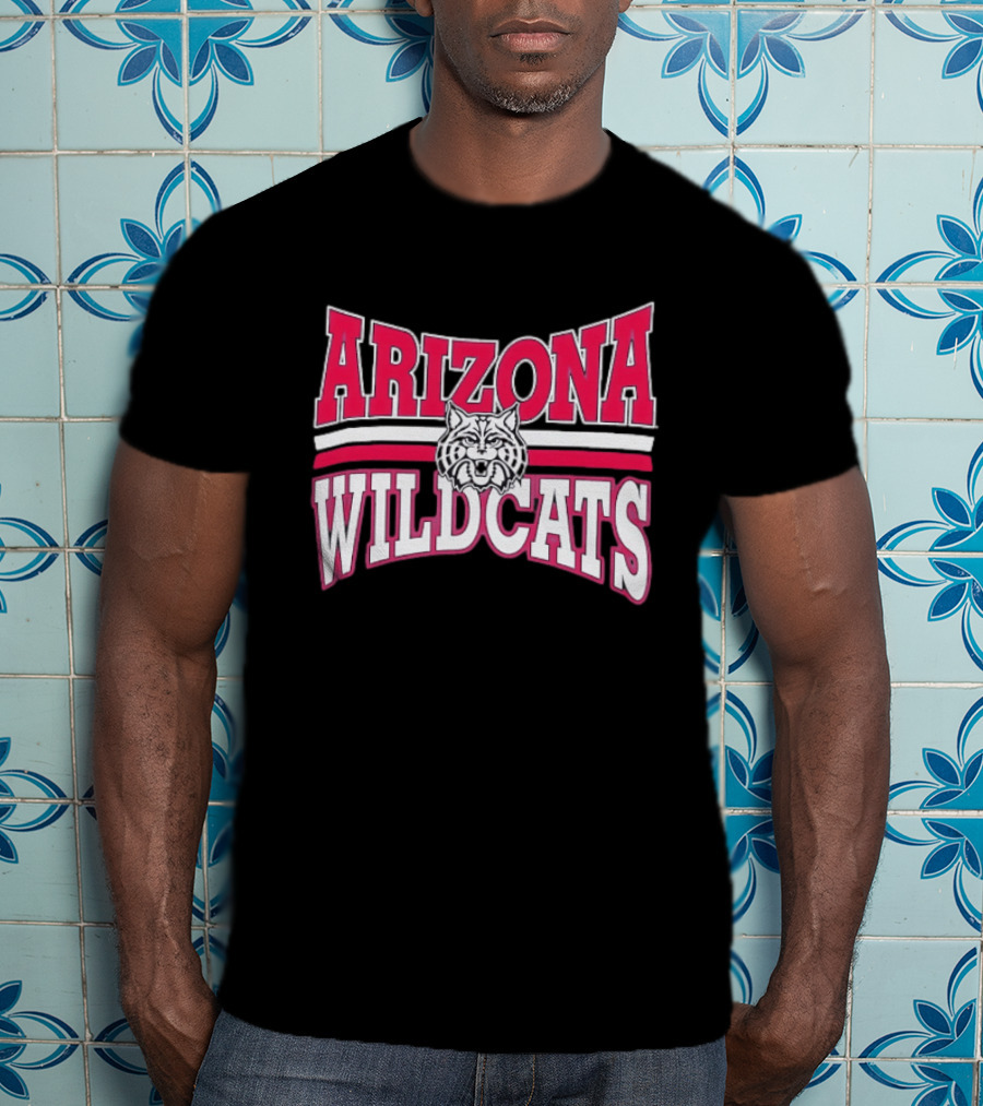 Arizona Wildcats NCAA Head Red White Stripes T-Shirt
