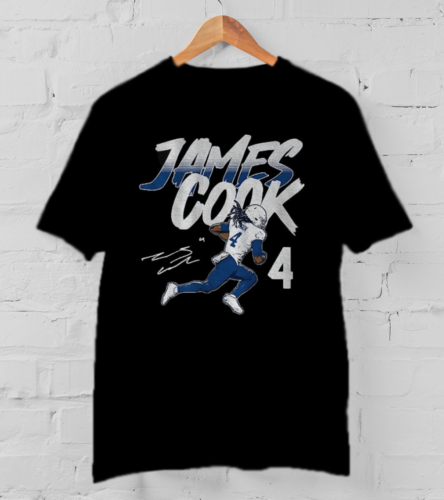 James Cook 4 Buffalo Bills Football Player Athlete T-Shirt