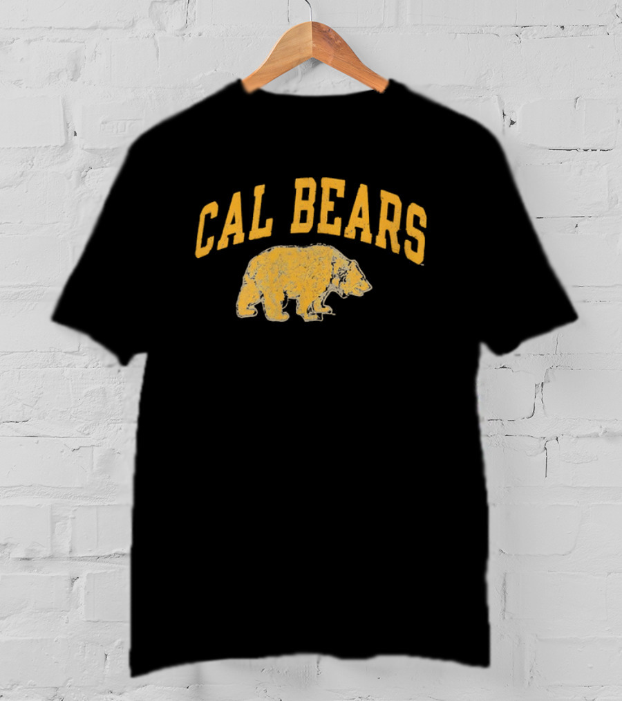 Cal Bears NCAA Distressed Grizzly Bear Profile T-Shirt
