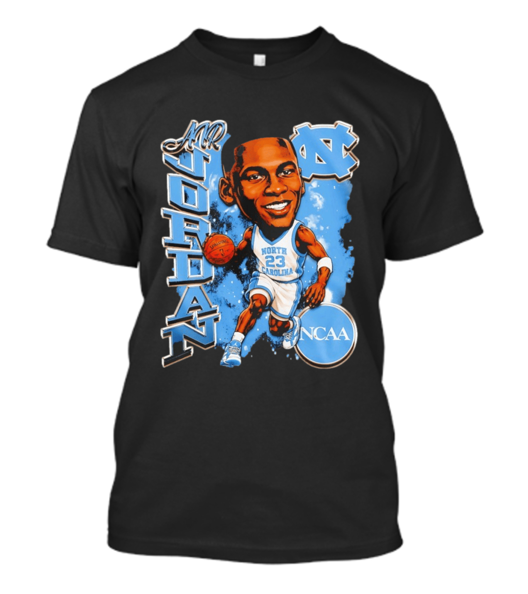 Mr Jordan North Carolina Tar Heels NCAA Basketball 23 T-Shirt