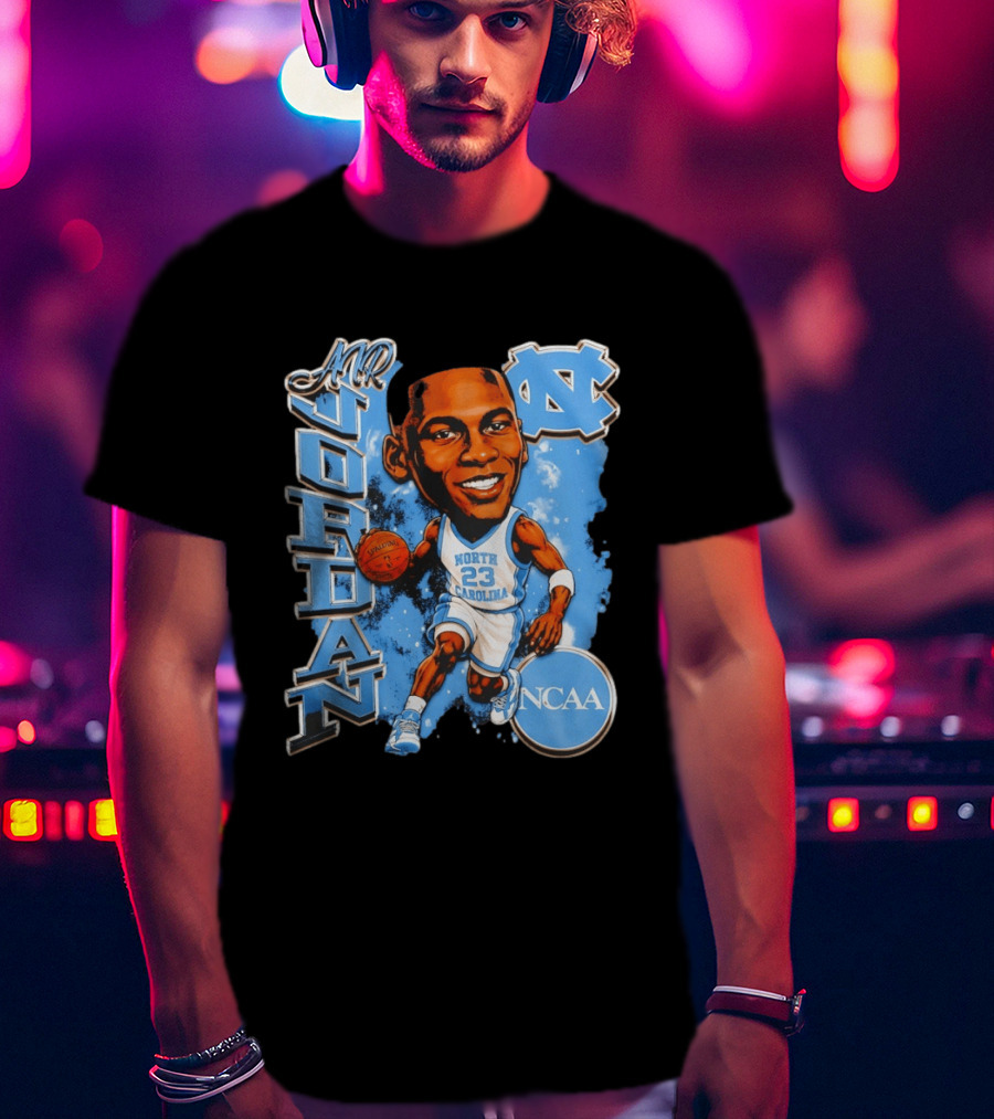 Mr Jordan North Carolina Tar Heels NCAA Basketball 23 T-Shirt