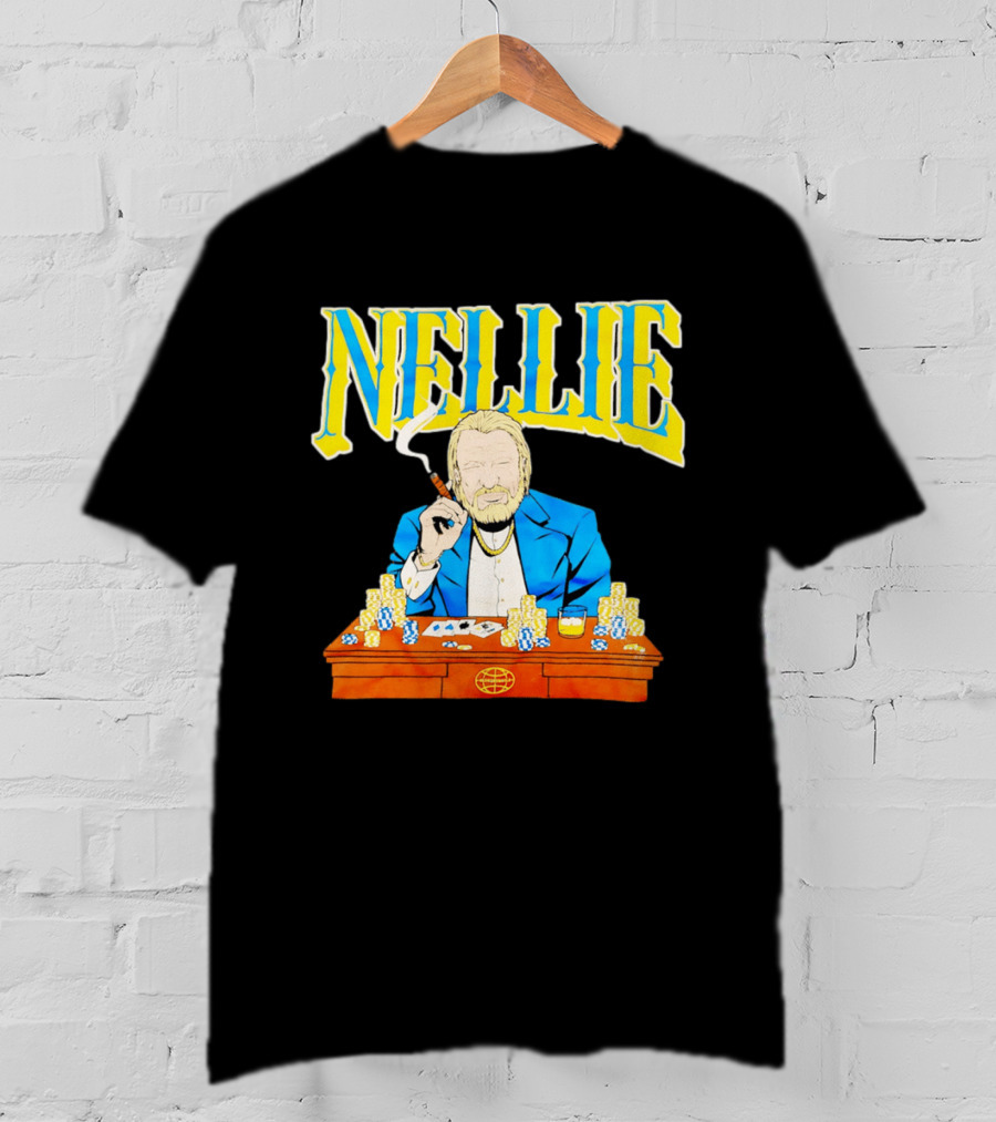 Nellie Warriorsworld Don Nelson Poker Scene Cigar Golden State Coach T-Shirt