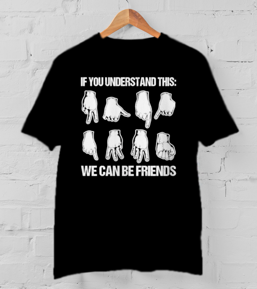 If You Understand This We Can Be Friends Ninja Hand Seals Gestures T-Shirt