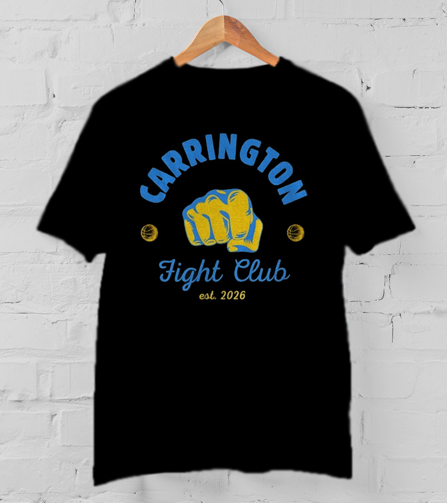 Carrington Fight Club Est 2026 Fist Basketball T-Shirt