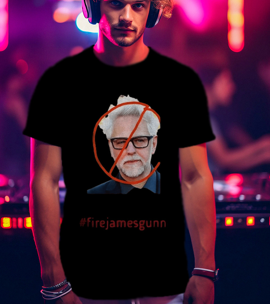Firejamesgunn Protest James Gunn Director Criticism Controversy T-Shirt