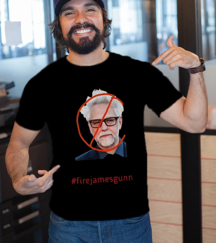 Firejamesgunn Protest James Gunn Director Criticism Controversy T-Shirt