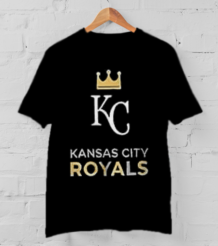 Kansas City Royals Skull Bat Crossed Baseball KC Crown T-Shirt