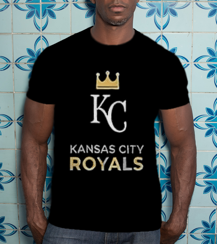 Kansas City Royals Skull Bat Crossed Baseball KC Crown T-Shirt