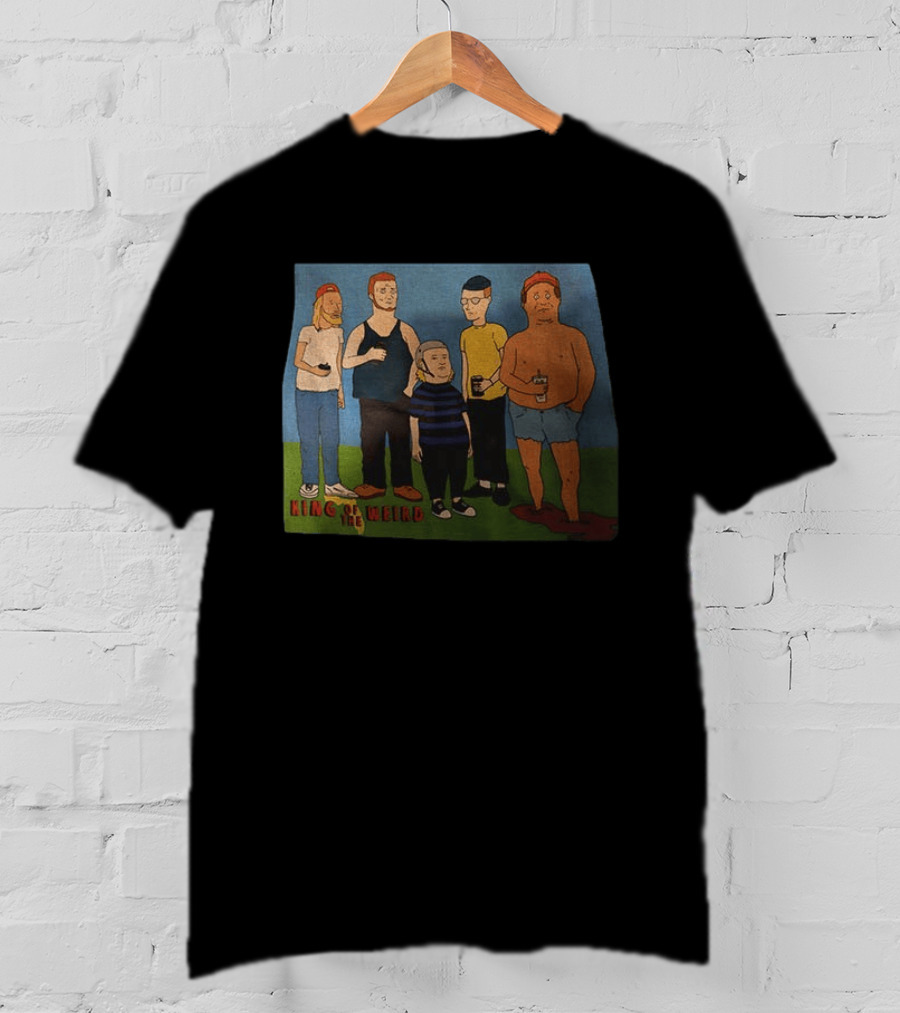 King Of The Weird King Of The Hill Characters Holding Drinks T-Shirt