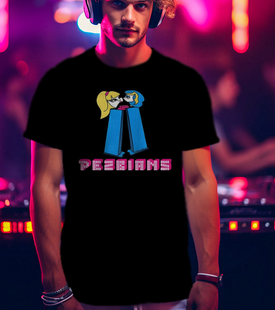 Pezbians The Powerpuff Girls Pez Dispenser Mashup T-Shirt