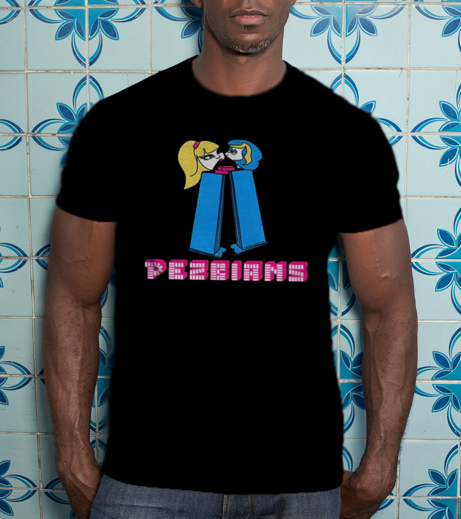 Pezbians The Powerpuff Girls Pez Dispenser Mashup T-Shirt