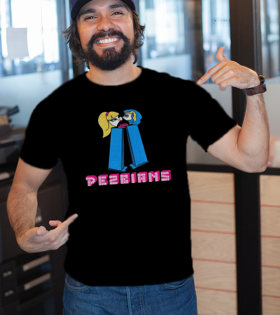 Pezbians The Powerpuff Girls Pez Dispenser Mashup T-Shirt