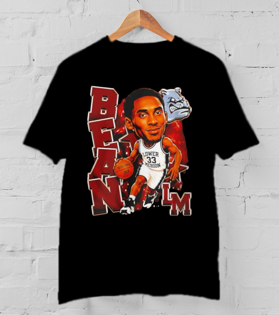 Kobe Bryant Lower Merion Aces Bean Spalding NBA Basketball LM Bulldog T-Shirt