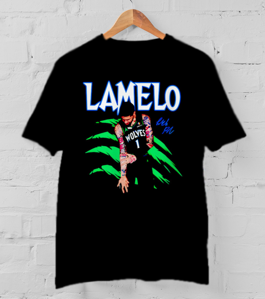 LaMelo Ball Wolves Number 1 Signature T-Shirt