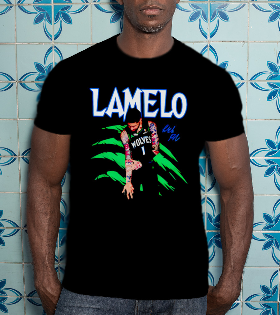 LaMelo Ball Wolves Number 1 Signature T-Shirt