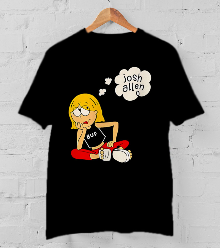 Lizzie McGuire BUF Josh Allen Dreaming Cartoon T-Shirt